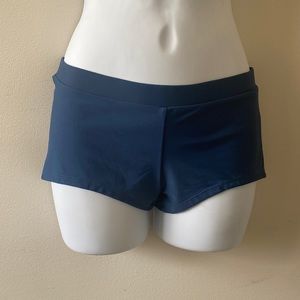 Hula Honey Blue Boyshorts Bikini Swimsuit Bottoms Small New 4/25